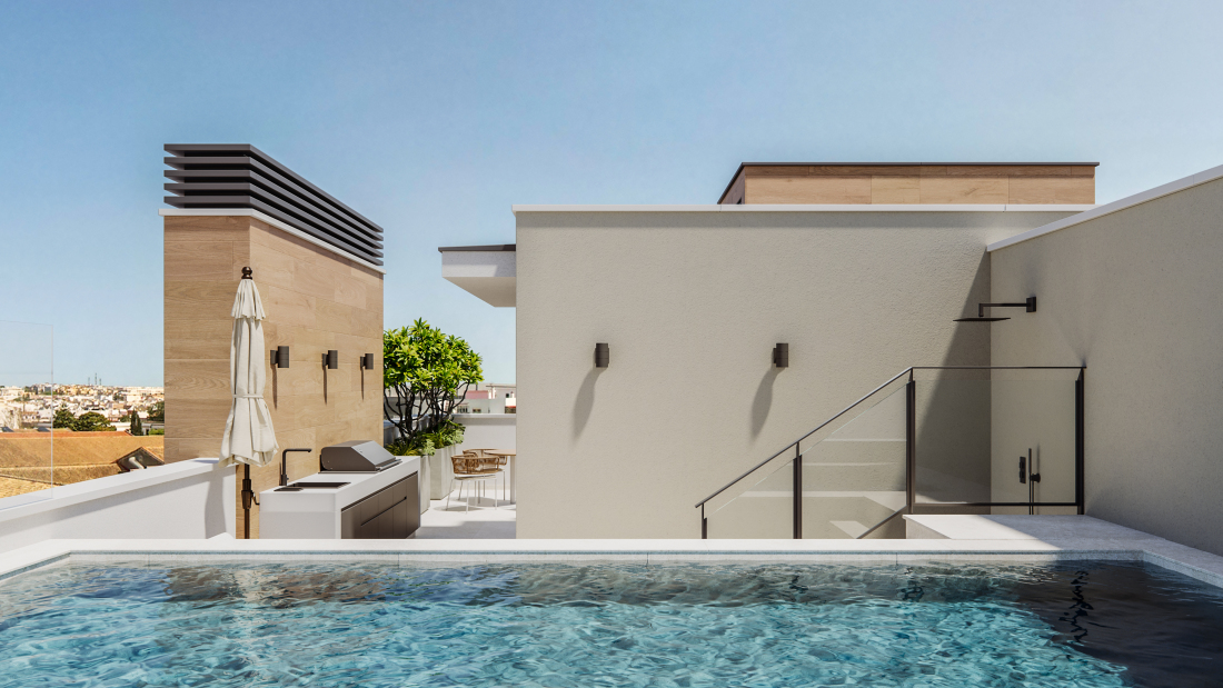 Four levels of considered design, from garden to sky
