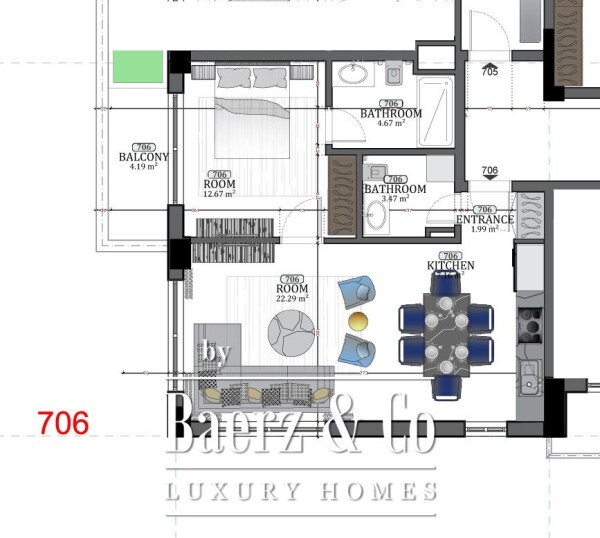 photo 6 Luxury One Bedroom Apartment in Budva Center next to the Sea and Old Town