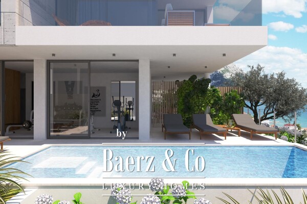 photo 10 Duće, luxurious Penthouse in a new building with a swimming pool and an open sea view