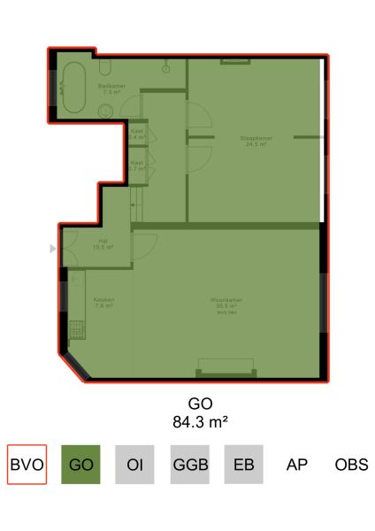 Floor Plan 5 - Keizersgracht 698 E