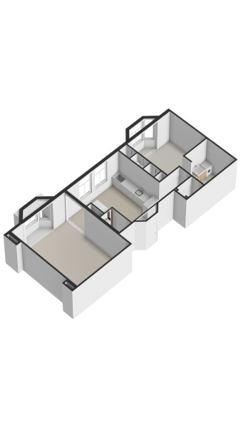 Floor Plan 2 - De Lairessestraat 6 2M