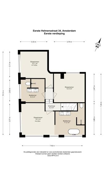 Floor Plan 3 - Eerste Helmersstraat 34