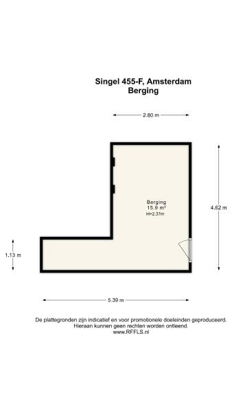 Floor Plan 3 - Singel 455 F