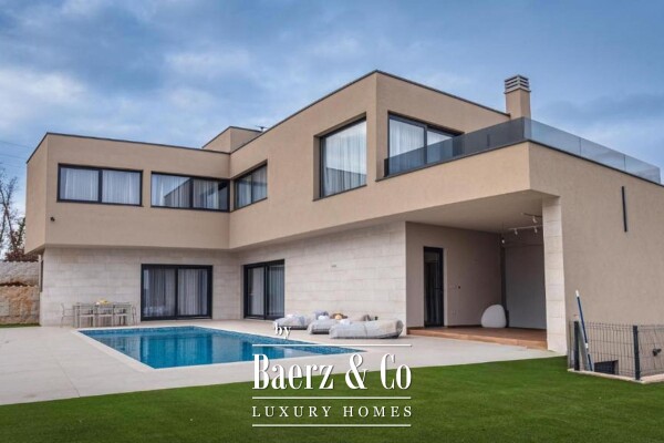photo 1 Istria, Tinjan, luxurious modern house with heated pool and panoramic view of Učka