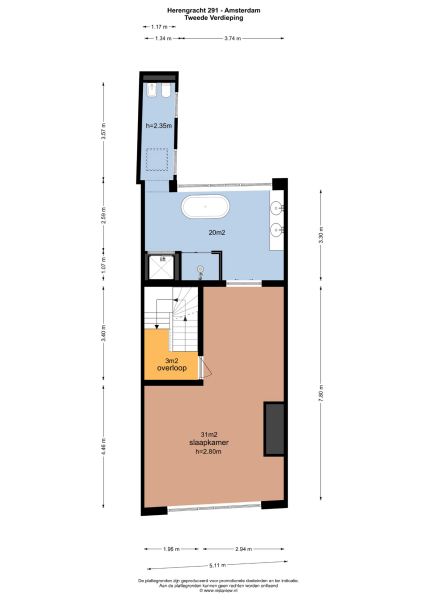 Floor Plan 4 - Herengracht 291