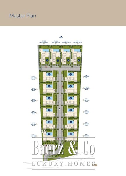 Floor Plan 3 - Blue Sky Exclusive Collection – key ready 4 bedroom beachfront villa with infinity pool and lift, Pervolia (villa 9)