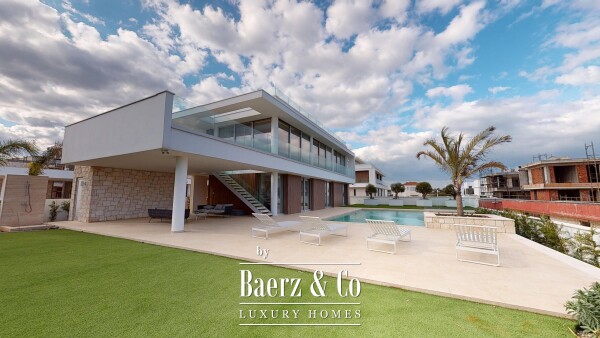 photo 2 Blue Sky Exclusive Collection – key ready 4 bedroom beachfront villa with infinity pool and lift, Pervolia (villa 14)