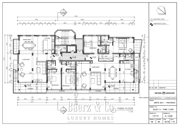 Floor Plan 1 - Q Emerald Bay – key ready furnished 3 bedroom penthouse with sea view, beachfront Protaras (C301)