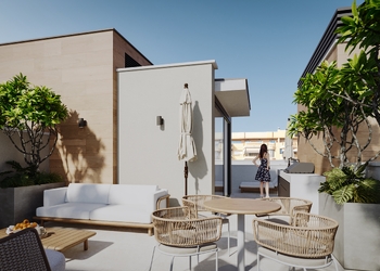 Grand Residence with Private Garden and Rooftop Pool