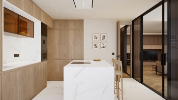Corner City Residence with Dual Terraces and Open Urban Views