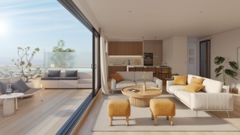 Penthouse with expansive terrace and open sea views